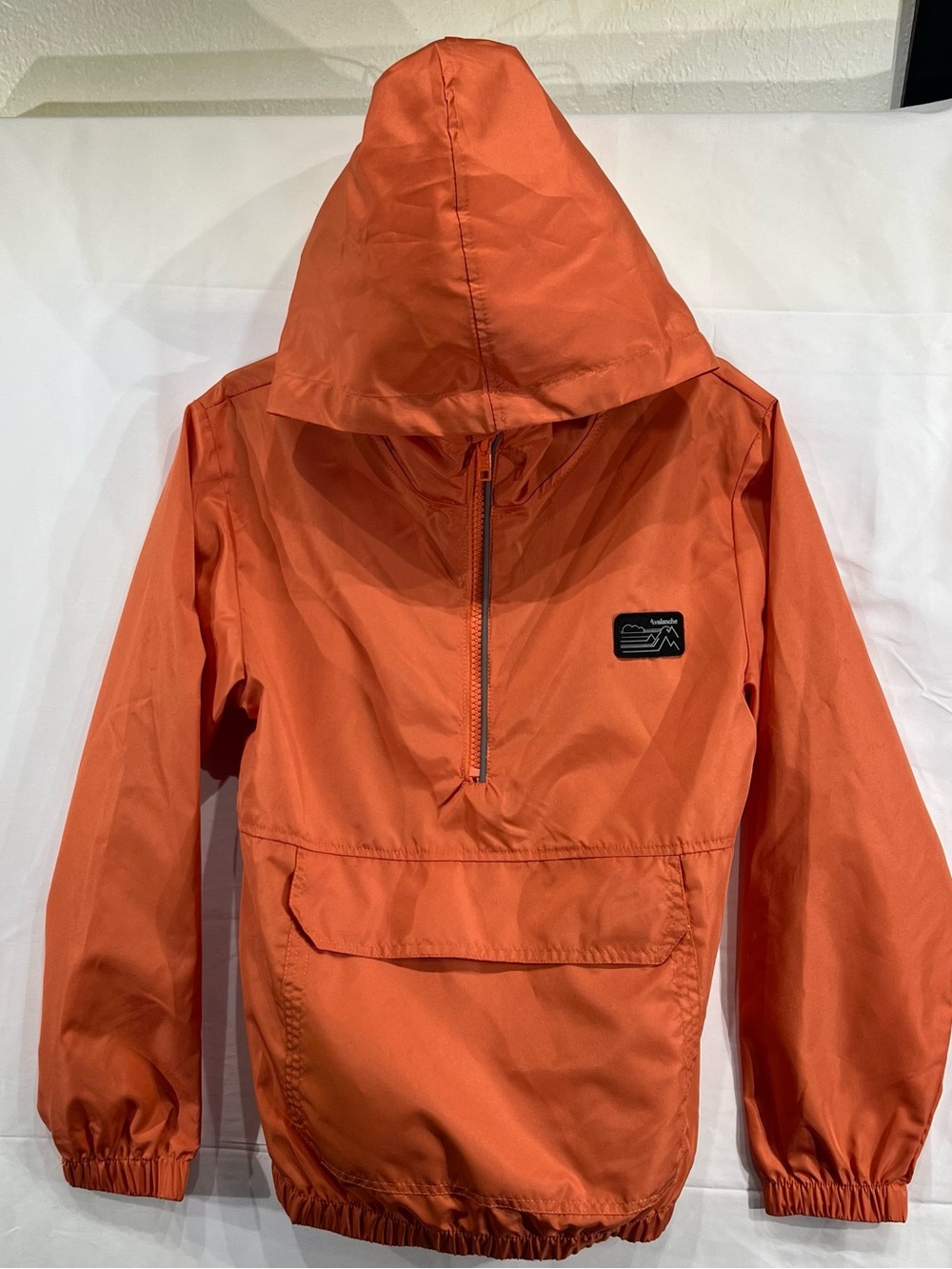Avalanche Orange Hooded Anorak Pullover Jacket